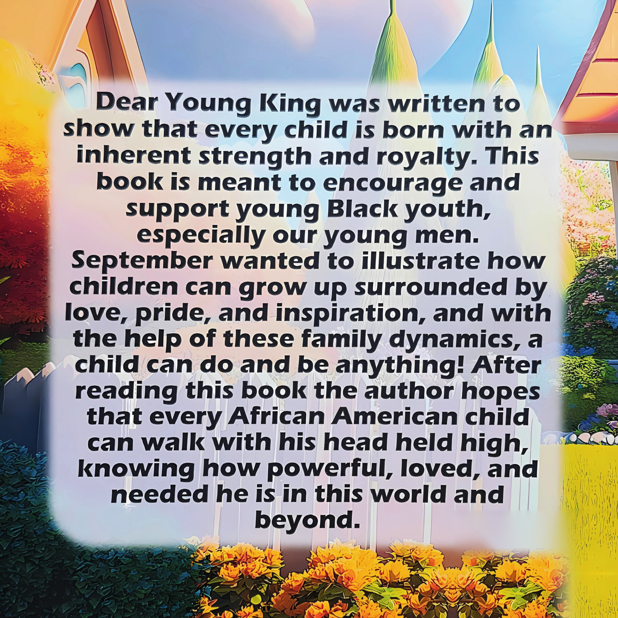 Dear Young King back cover