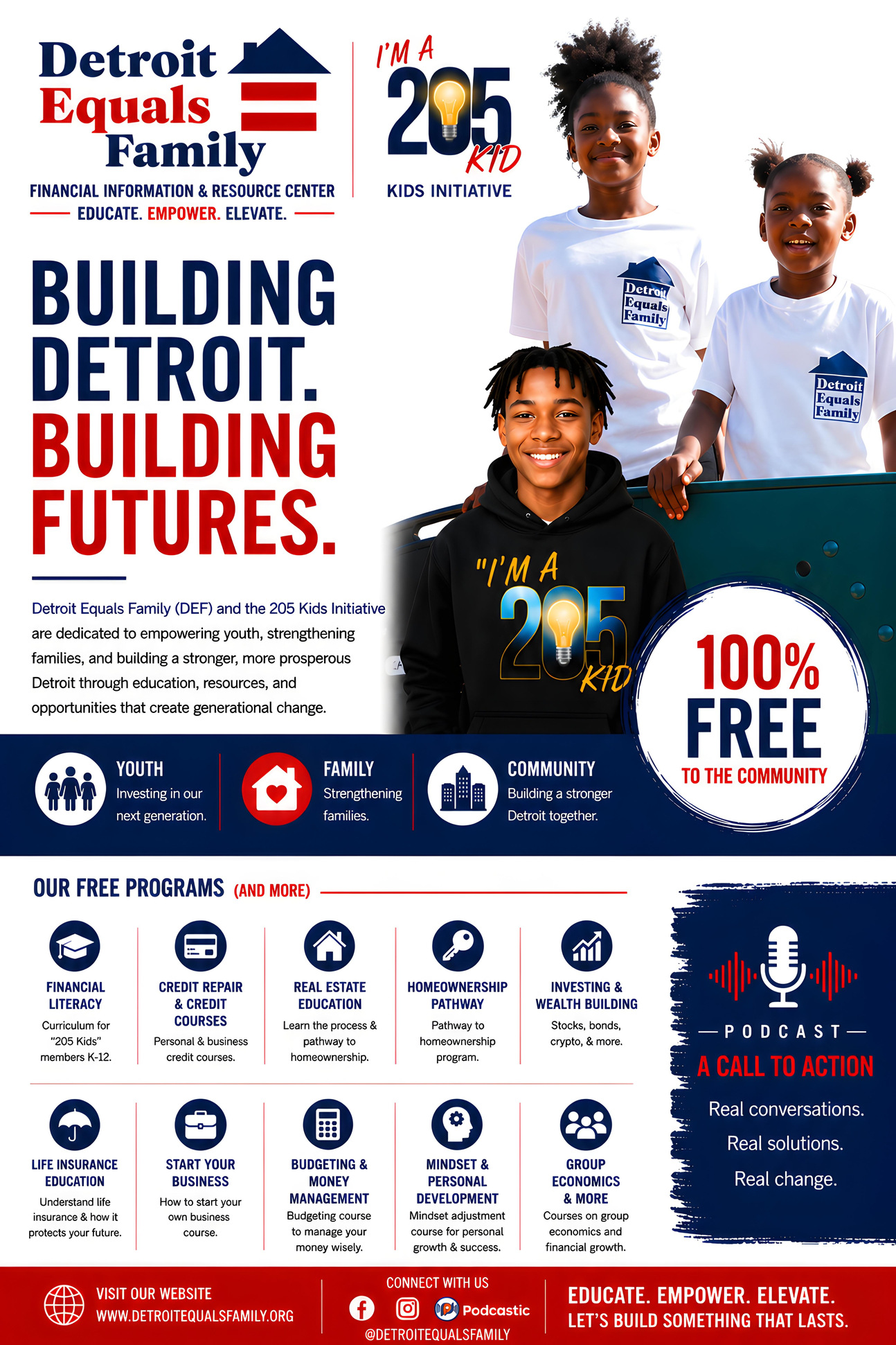 Detroit Equals Family flyer