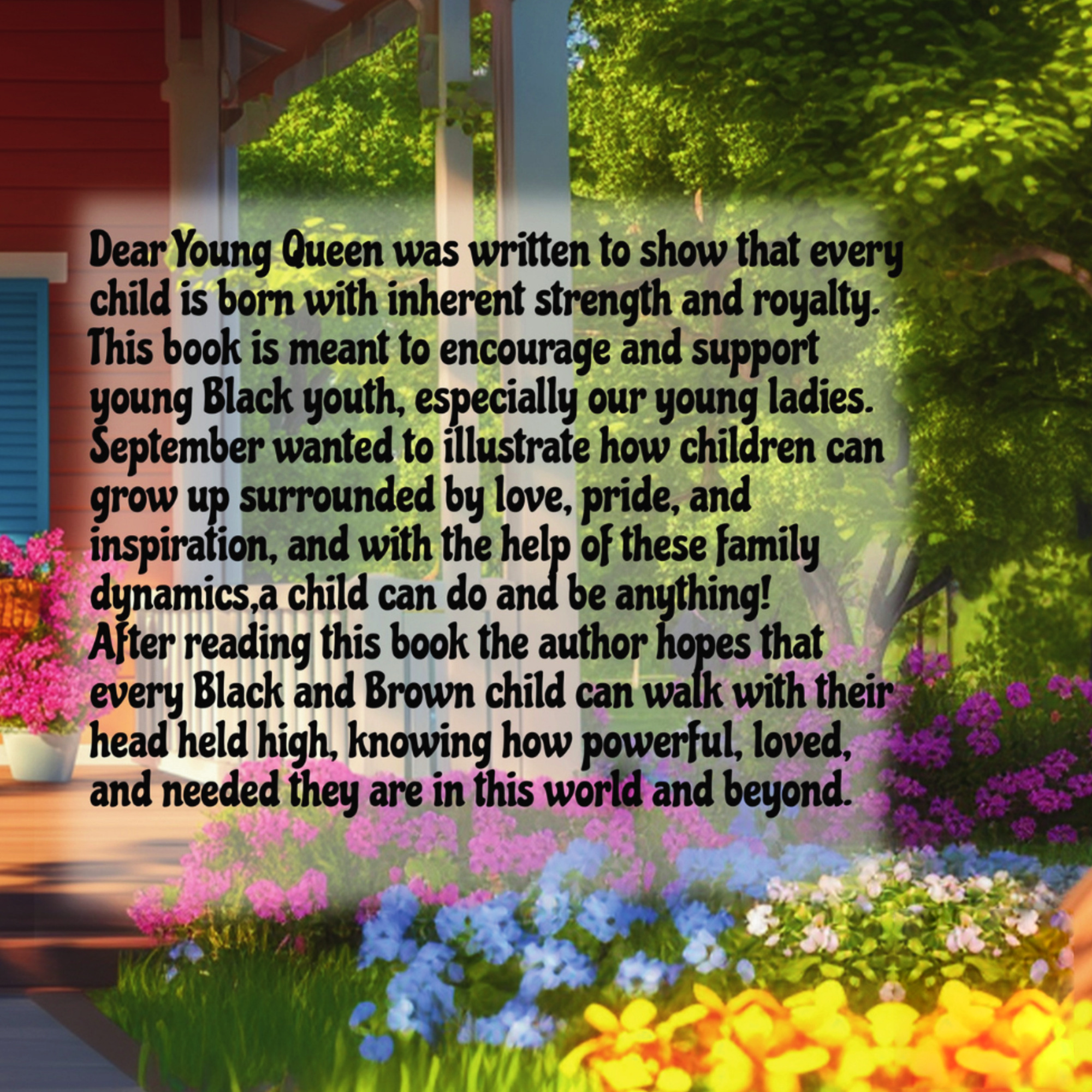 Dear Young Queen back cover